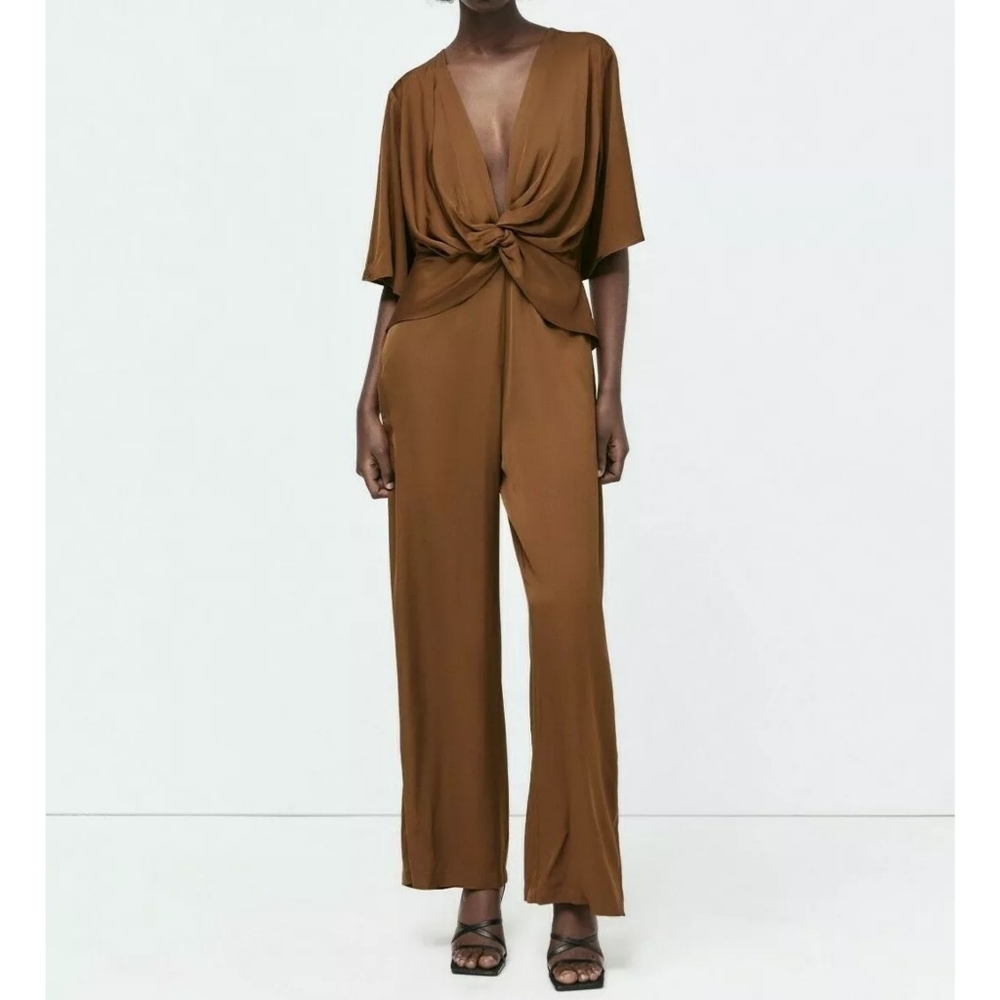 Zara satin jumpsuit